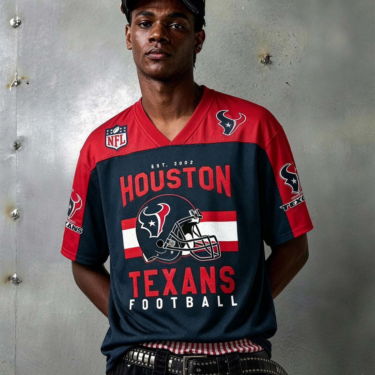 Houston Texans EST 2002 Helmet Graphic Jersey Shirts Secondary image