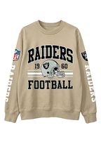 Las Vegas Raiders 1960 Football Helmet Graphic Crewneck Sweatshirt