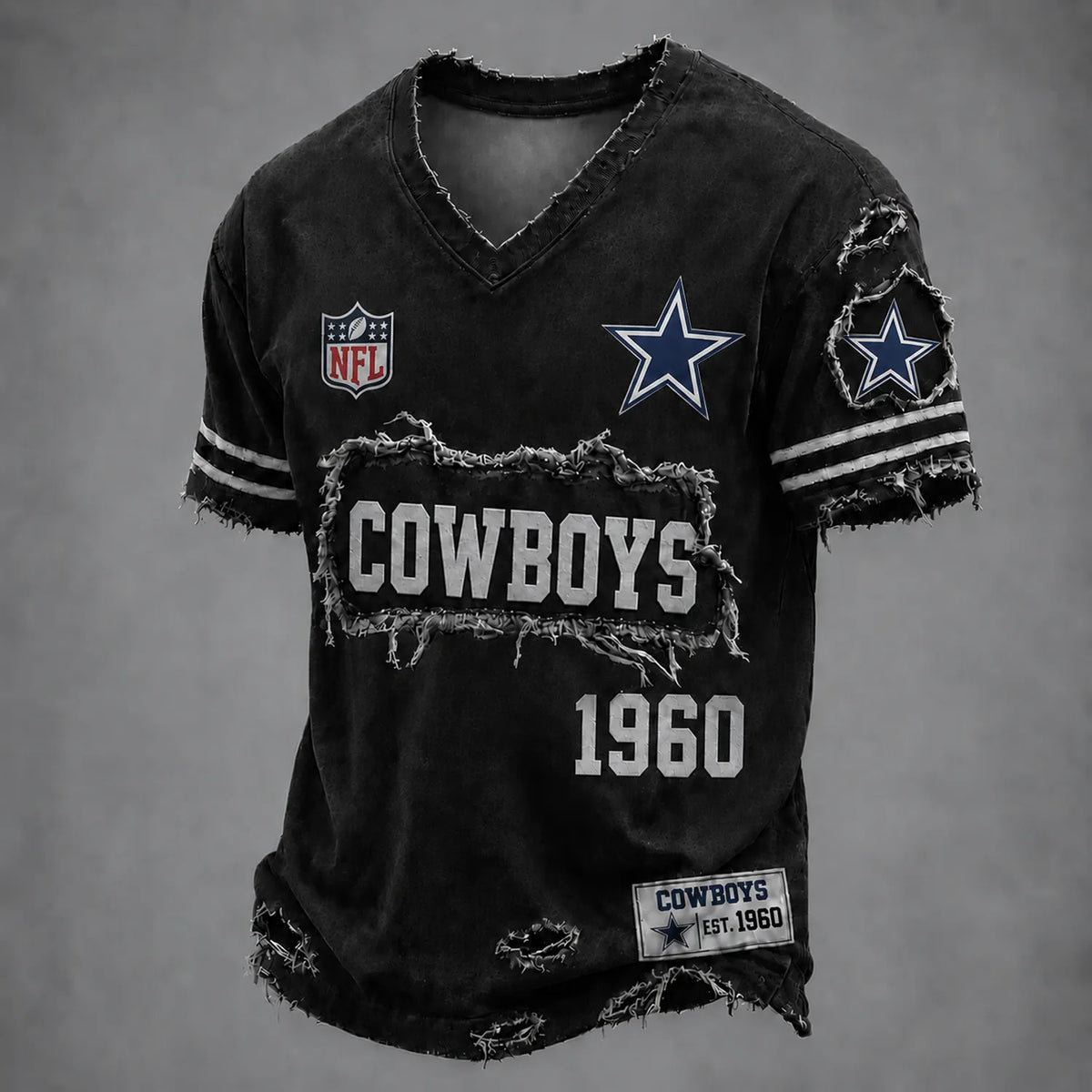 DAL x NFL LUXURY V-Neck T-Shirt 3005 DatND DVT