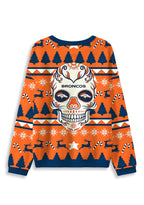 Denver Broncos Skull Ugly Christmas Football Fan Sweatshirt
