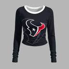Houston Texans Long-Sleeved Double-Layer Stretch Pants Set | NFL