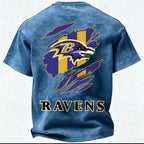 Baltimore Ravens Printed Unisex 100% Pure Cotton Washed T-Shirt