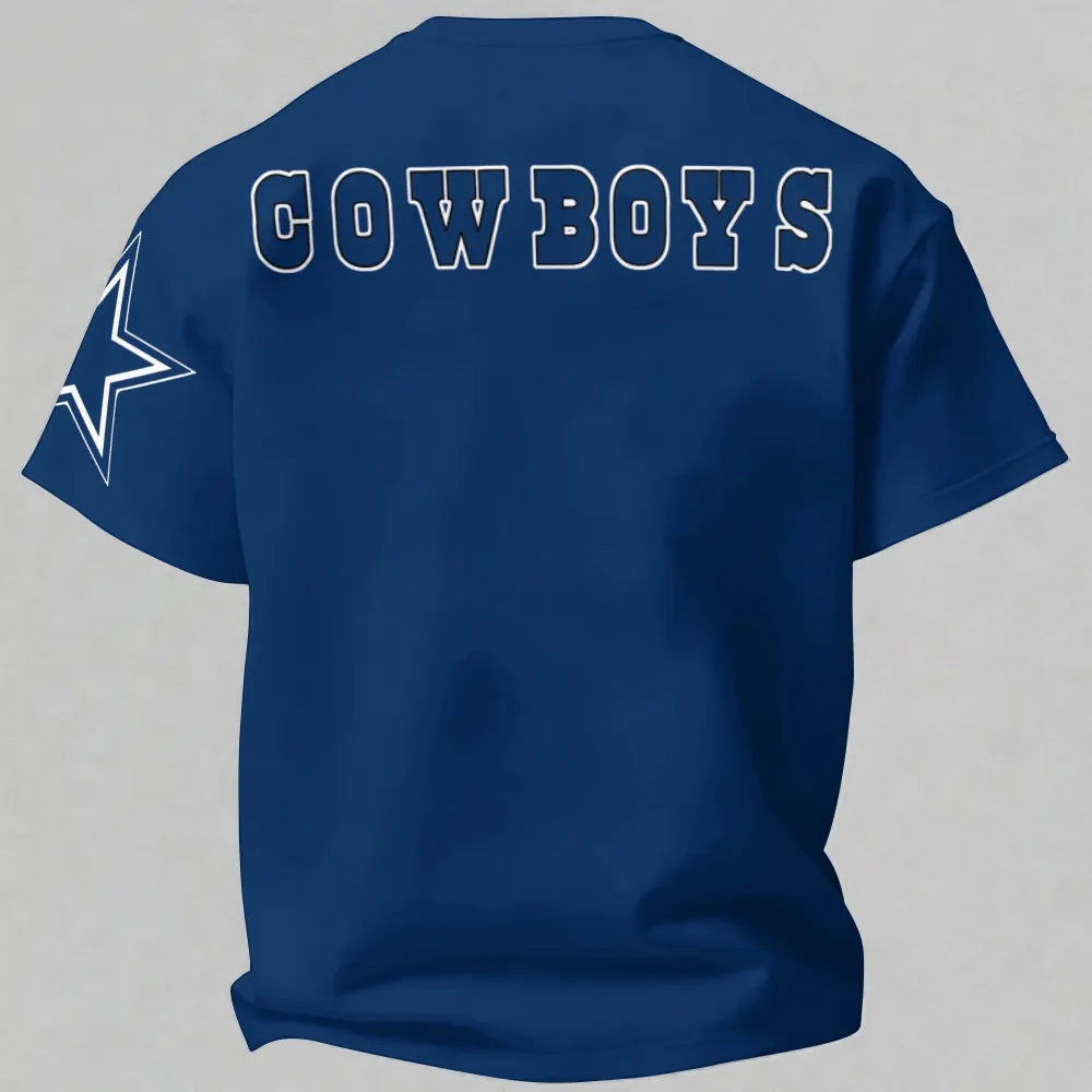 "Dallas Cowboys" Printed Oversized Unisex T-shirt