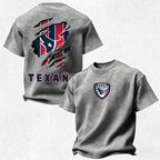 Houston Texans Printed Unisex 100% Pure Cotton Washed T-Shirt