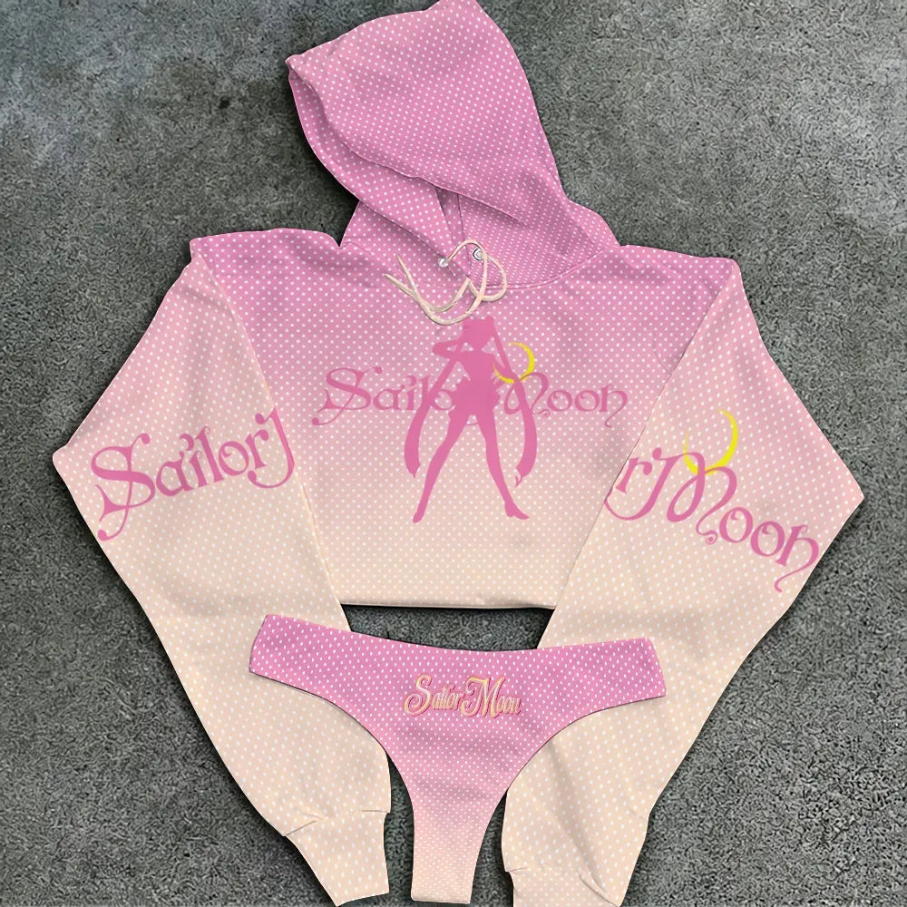 "Sailor Moon" Women's Hooded Thicken Suit Set