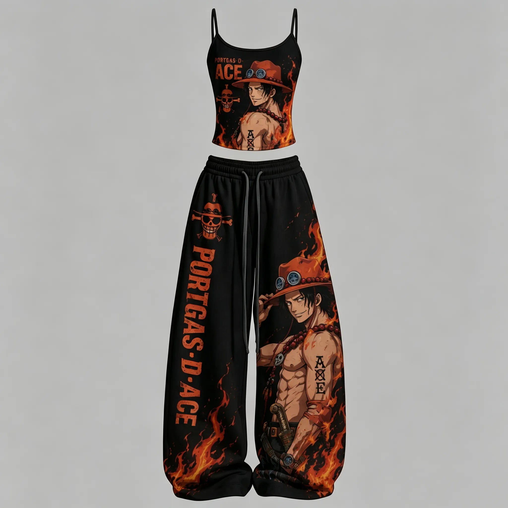One Piece Top & Elasticated Trousers Two-Piece Set