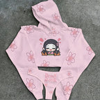 "Demon Slayer" Women's Hooded Thicken Suit Set