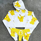 Pokémon Women's Cropped Hoodie & Thong Sets