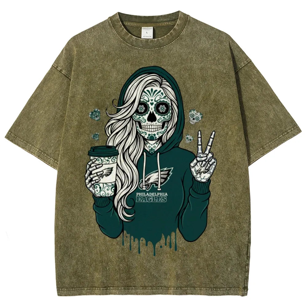 Unisex Retro¡°Philadelphia Eagles¡± Washed T-Shirt