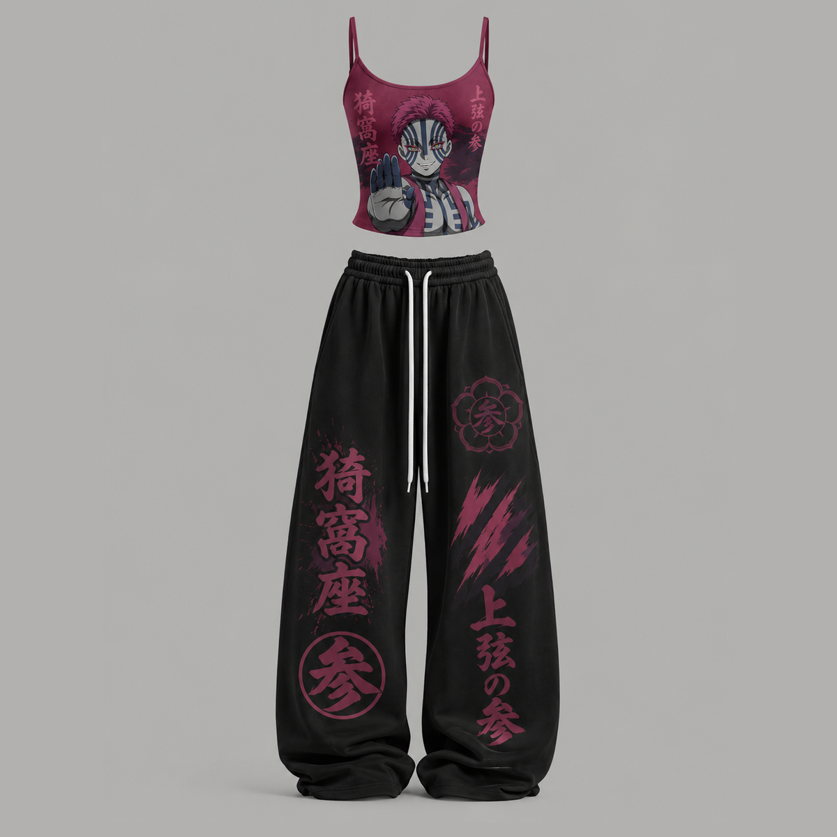Demon Slayer Top & Elasticated Trousers Two-Piece Set Main image