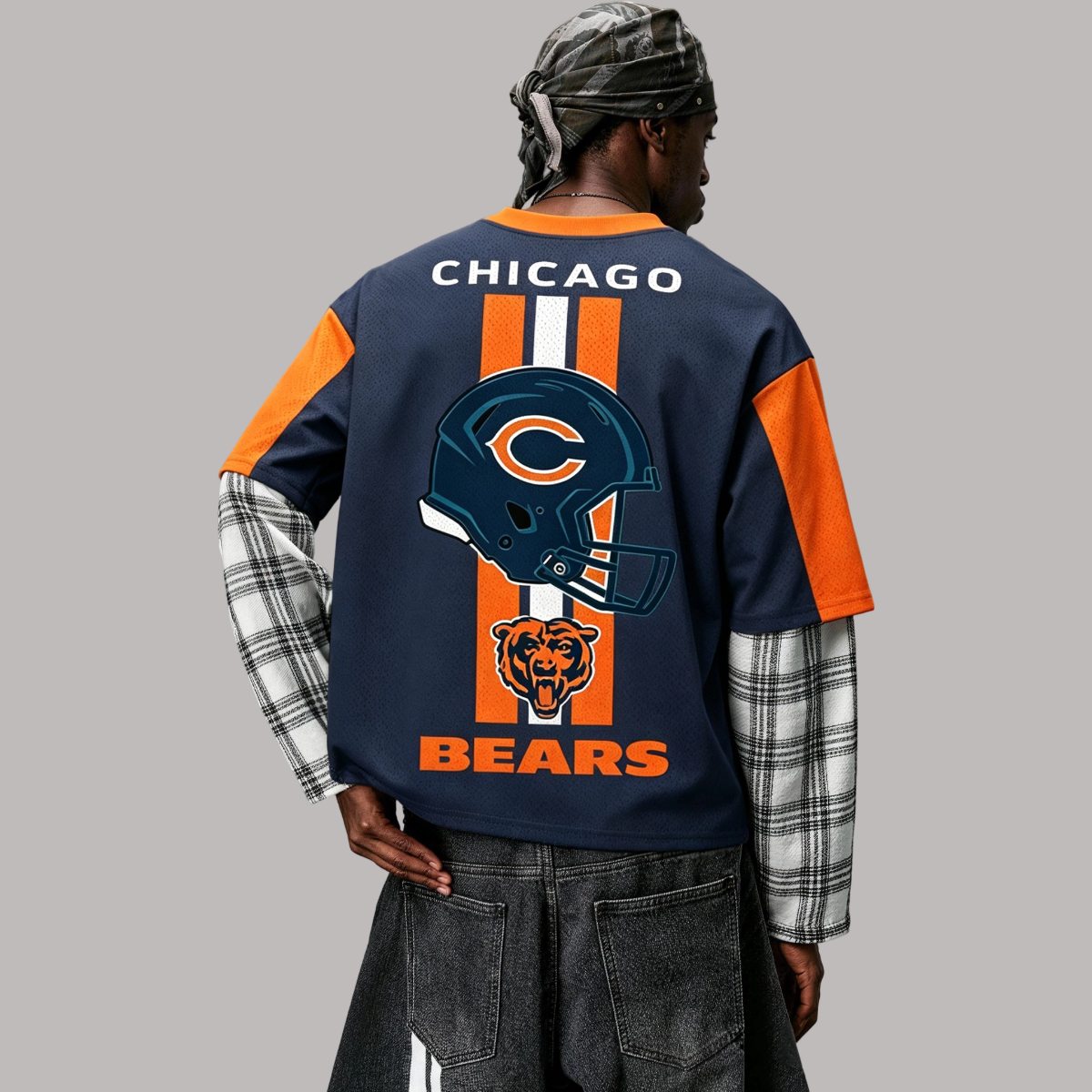Chicago Bears Football Helmet Jersey Shirts