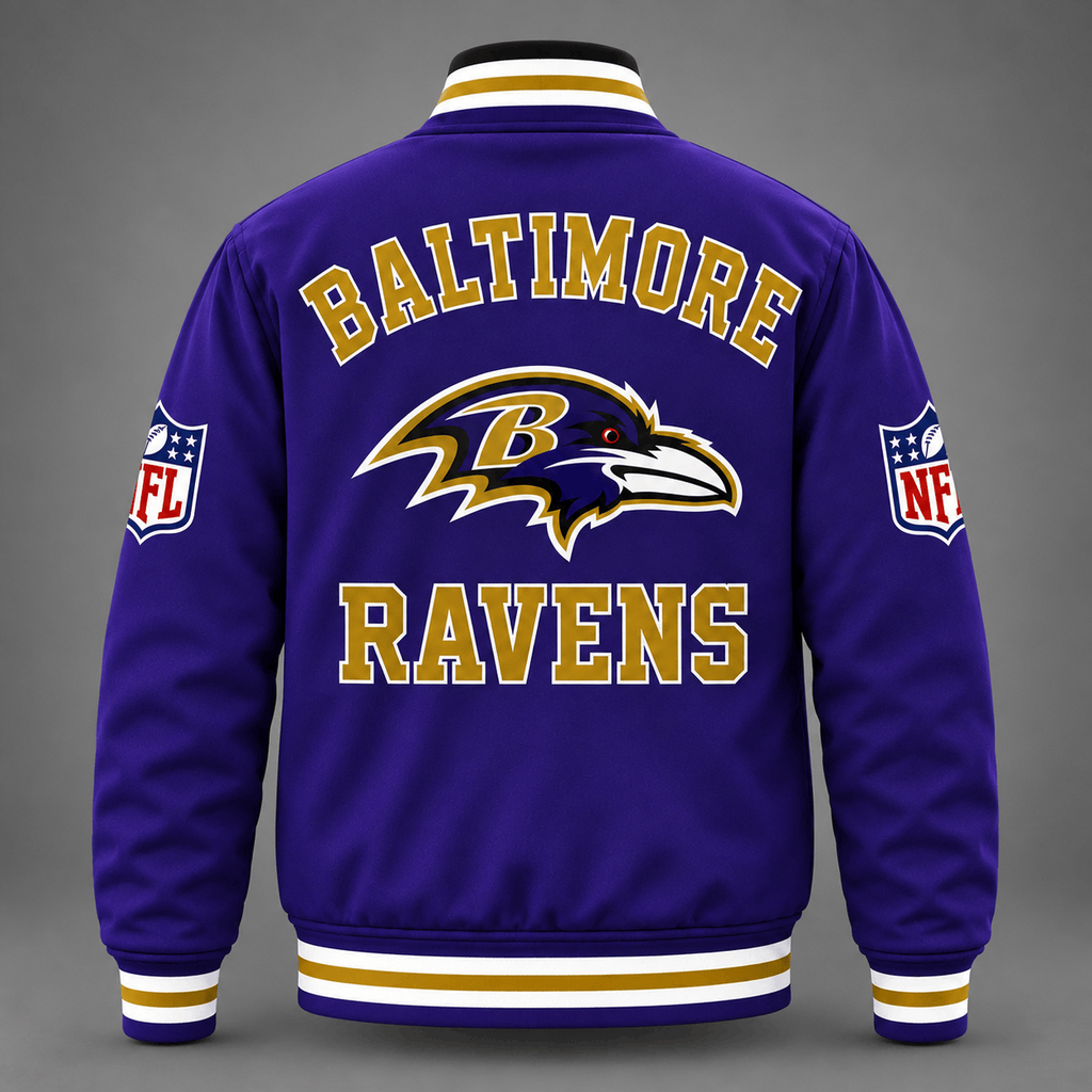 Baltimore Ravens Purple Varsity Jacket