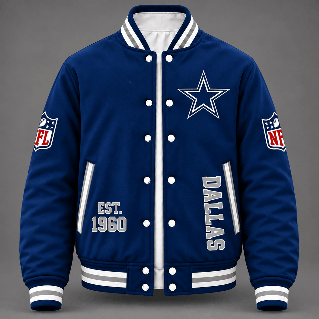 Dallas Cowboys Navy Varsity Jacket