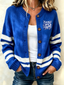 Women'S Casual Football Plant Knitted Cardigan Top