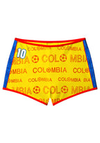 Colombian Football Team Inspired No.10 Booty Shorts