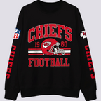 Retro Kansas City Chiefs 1960 Football Graphic Crewneck Sweatshirt