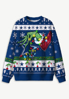 Grinch Dallas Cowboys Logo Ugly Christmas Sweatshirt