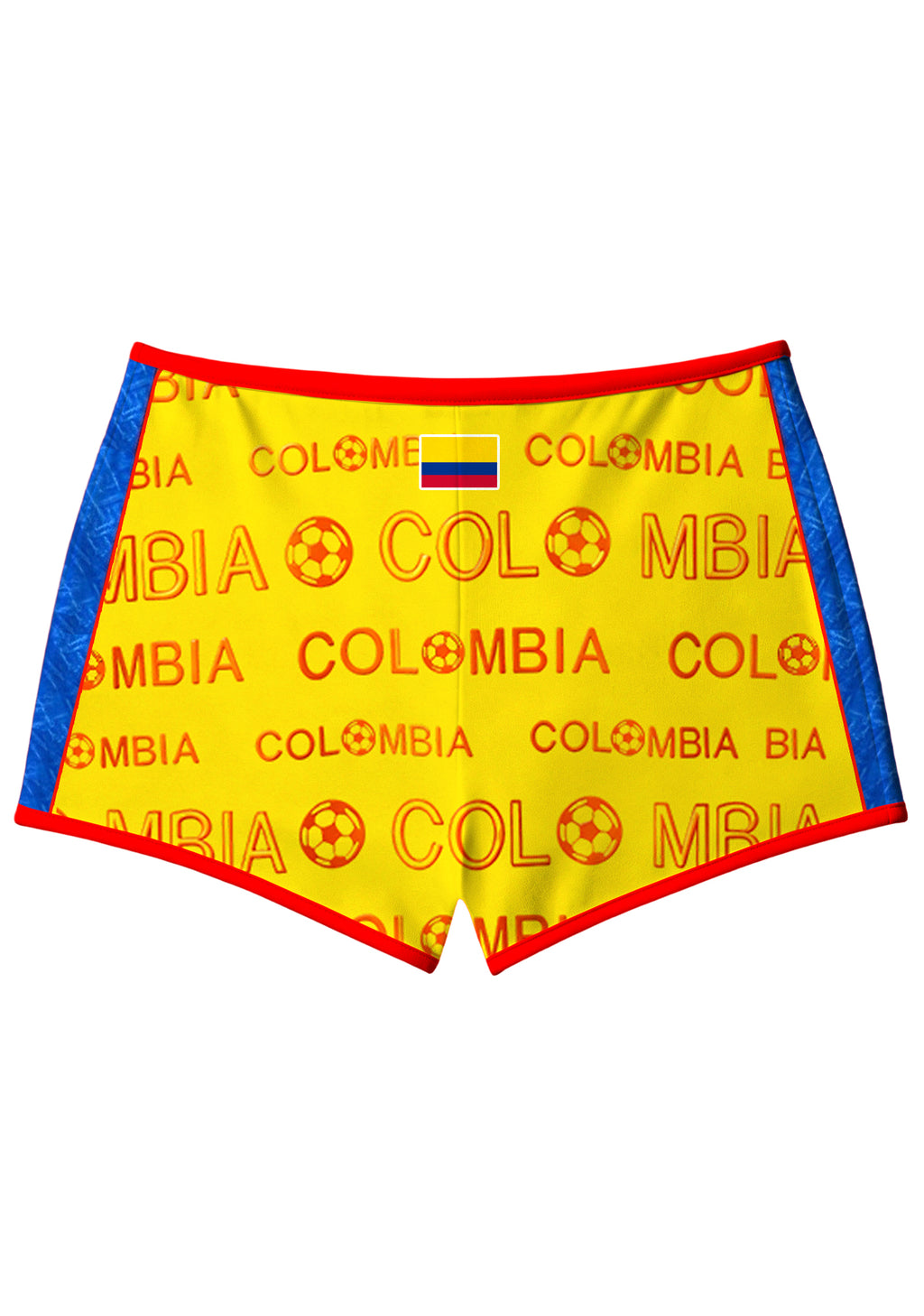 Colombian Football Team Inspired No.10 Booty Shorts