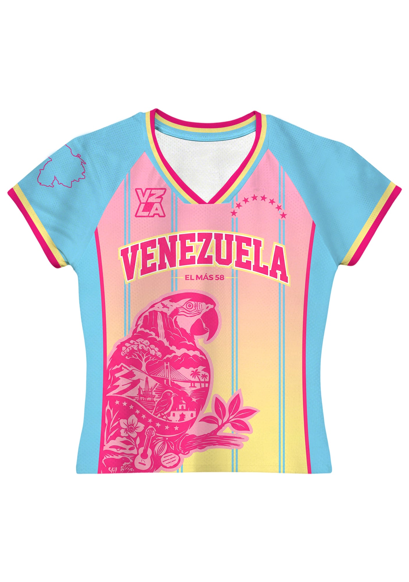 Venezuela Macaw Scenic Landscape Baby Tee Main image