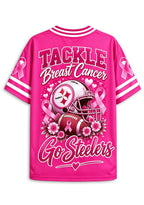 Women Pittsburgh Steelers Breast Cancer Awareness Pink Football Jersey