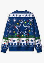 Grinch Dallas Cowboys Logo Ugly Christmas Sweatshirt