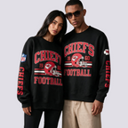 Retro Kansas City Chiefs 1960 Football Graphic Crewneck Sweatshirt