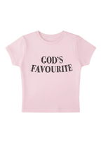 God's Favourite Y2K Baby Tee