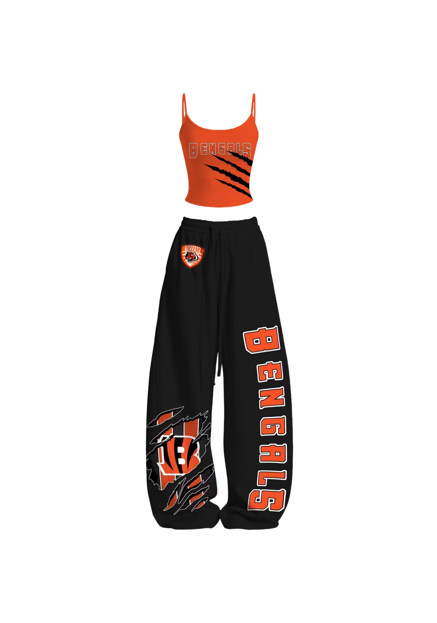 Cincinnati Bengals Claw Graphic Tops & Elasticated Trousers Two-Piece Set Main image