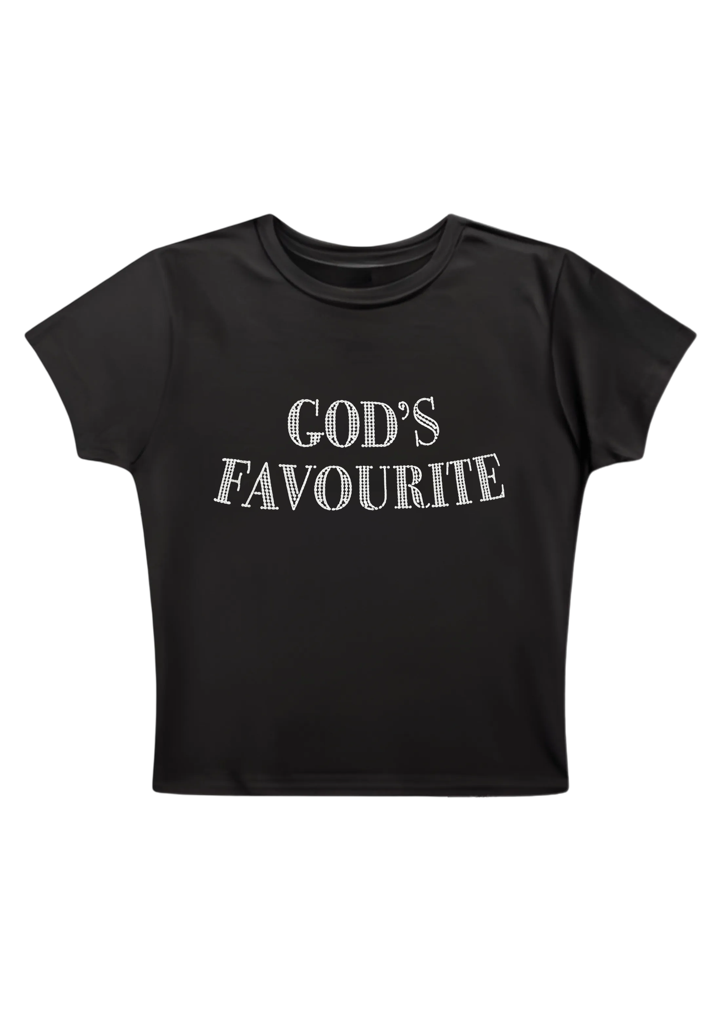 God's Favourite Y2K Baby Tee Main image