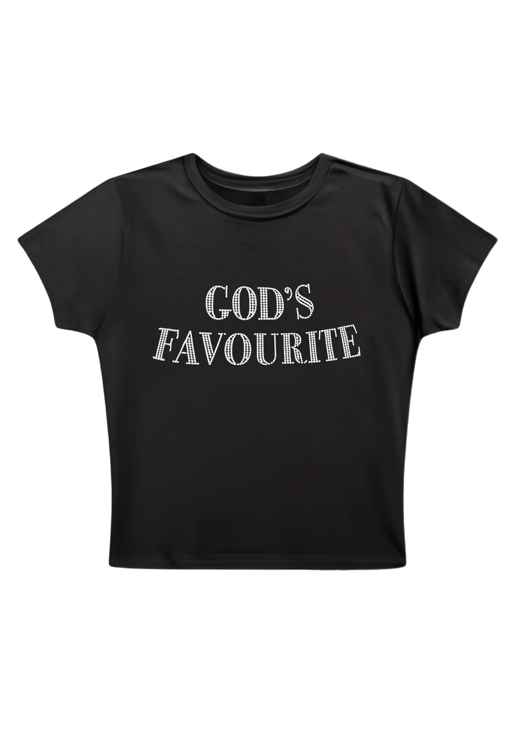 God's Favourite Y2K Baby Tee