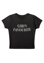 God's Favourite Y2K Baby Tee