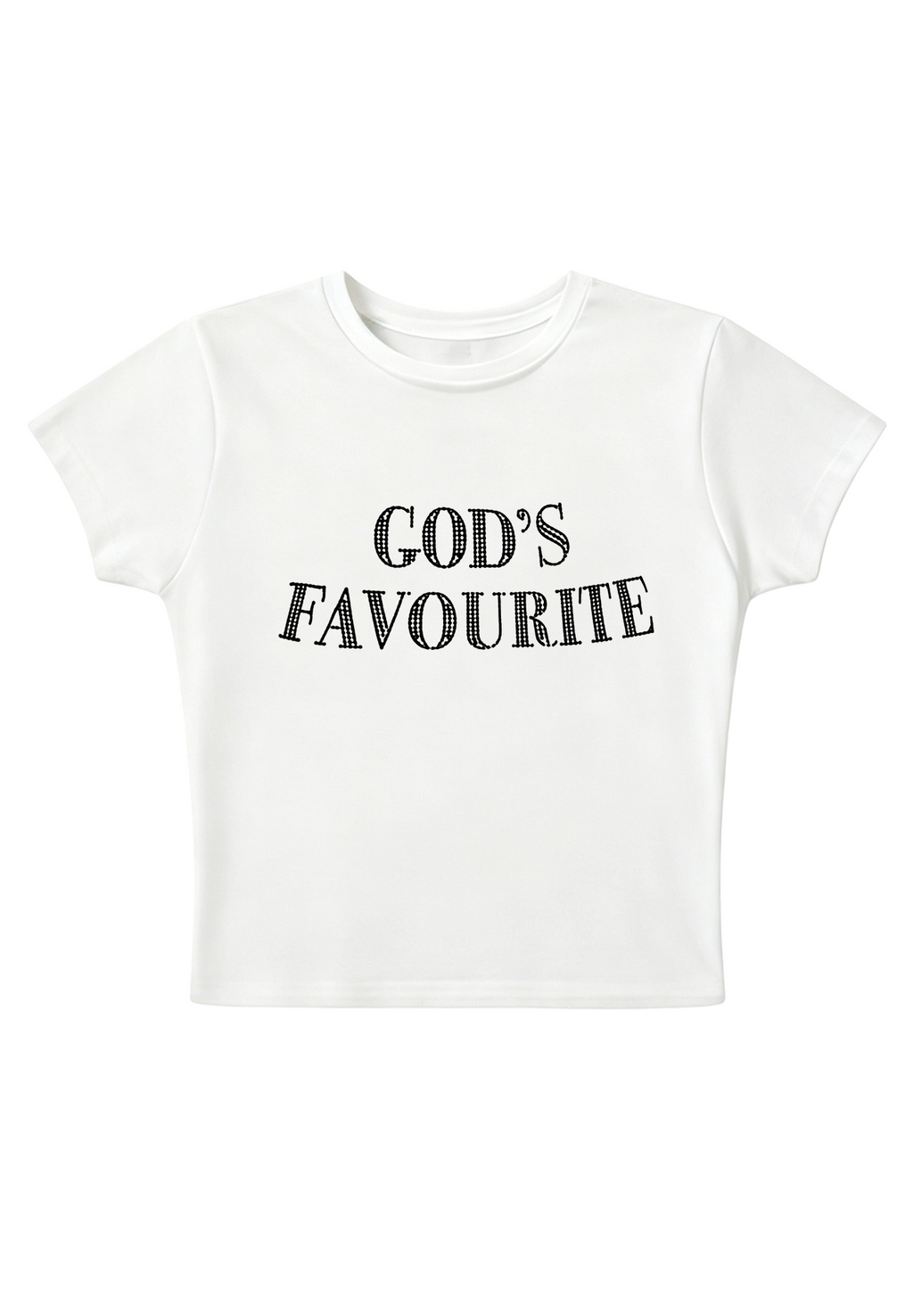 God's Favourite Y2K Baby Tee