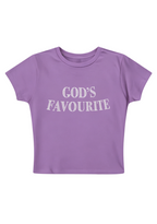 God's Favourite Y2K Baby Tee