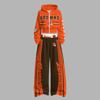 Cleveland Browns Zip-up hooded jacket and elastic-waist pants set | NFL