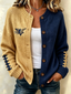 Women'S Football Fans Printed Knitted Cardigan Top