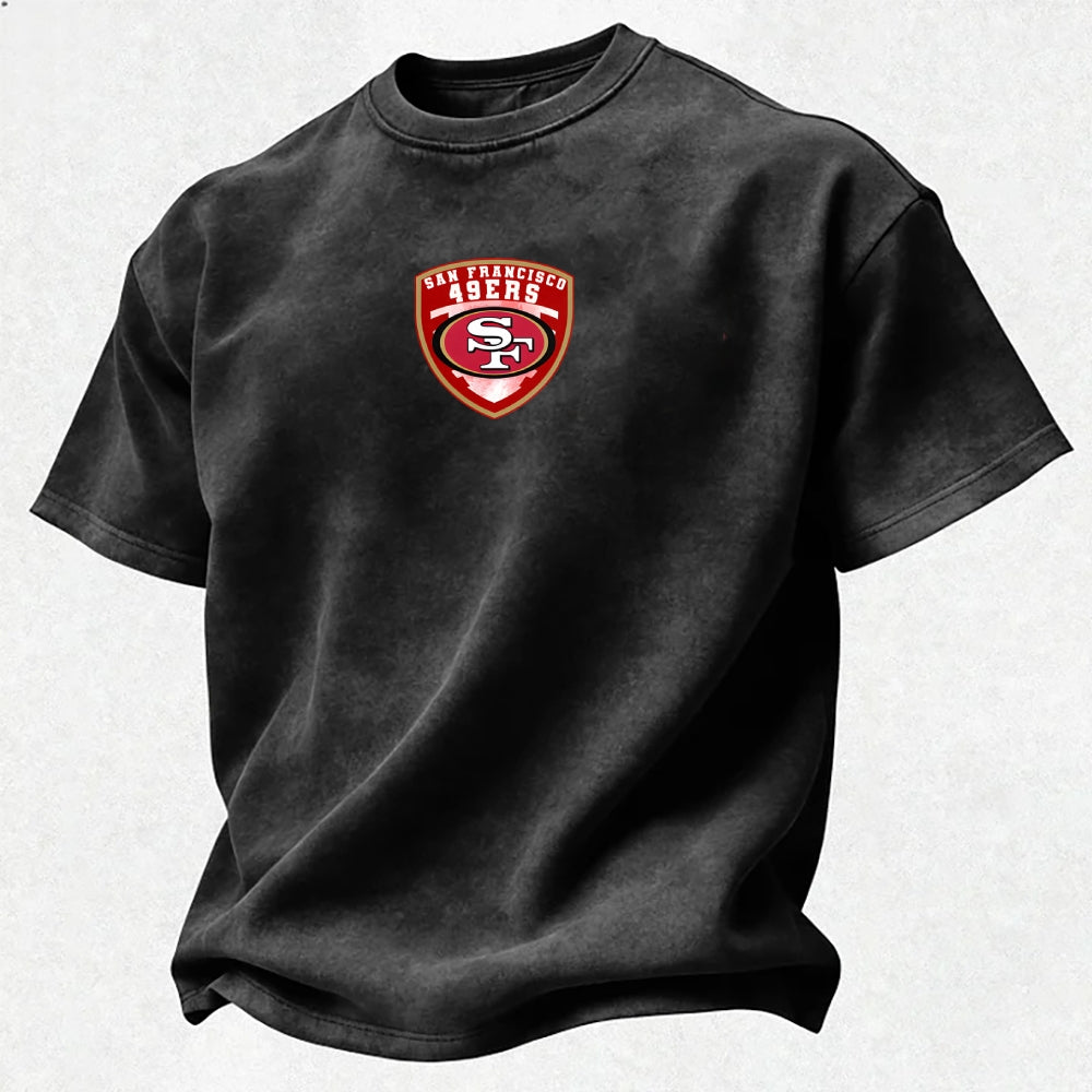 San Francisco 49ers Printed Unisex 100% Pure Cotton Washed T-Shirt Secondary image