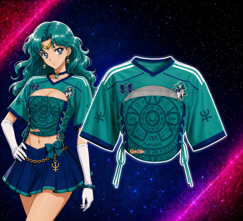 “Sailor Moon” Mesh Short-Sleeve Tube Top Set