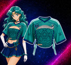 “Sailor Moon” Mesh Short-Sleeve Tube Top Set