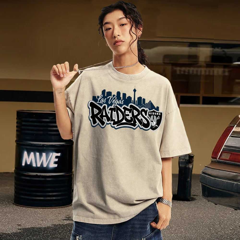 Las Vegas Raiders Unisex Vintage Washed T-shirts