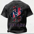 Houston Texans Printed Unisex 100% Pure Cotton Washed T-Shirt