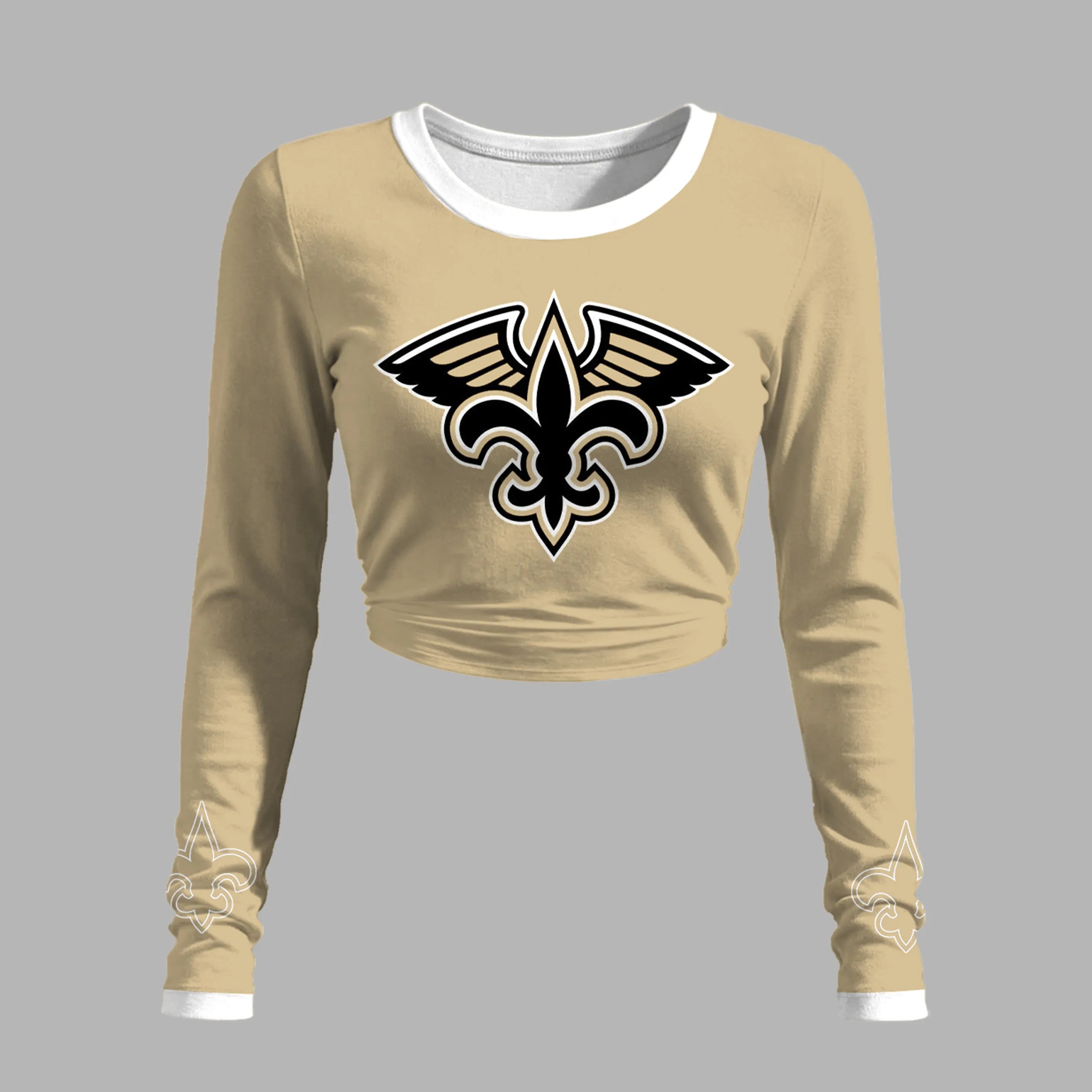 "New Orleans Saints" Long-sleeved double-layer stretch pants set Secondary image