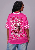 Women Chicago Bears Breast Cancer Awareness Pink Football Jersey