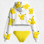 Pokémon Women's Cropped Hoodie & Thong Sets