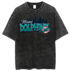 Miami Dolphins Unisex Vintage Washed T-shirt