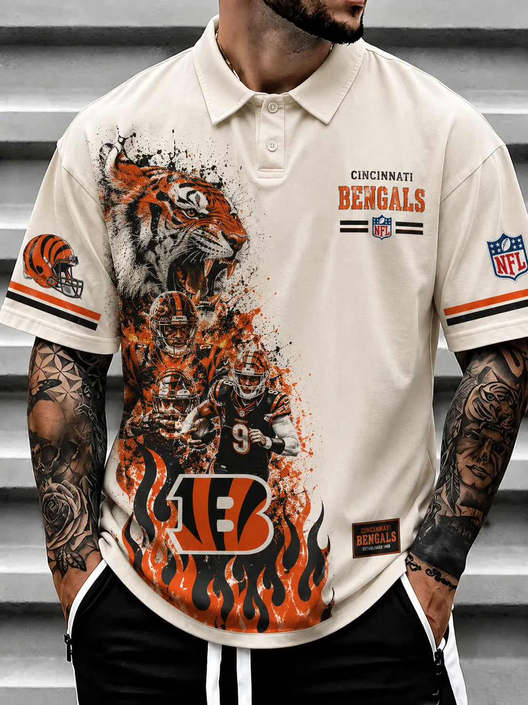 Cincinnati Bengals Men's Printed Polo Shirt Main image