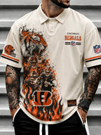 Cincinnati Bengals Men's Printed Polo Shirt