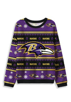 Baltimore Ravens Skull Ugly Christmas Football Fan Sweatshirt