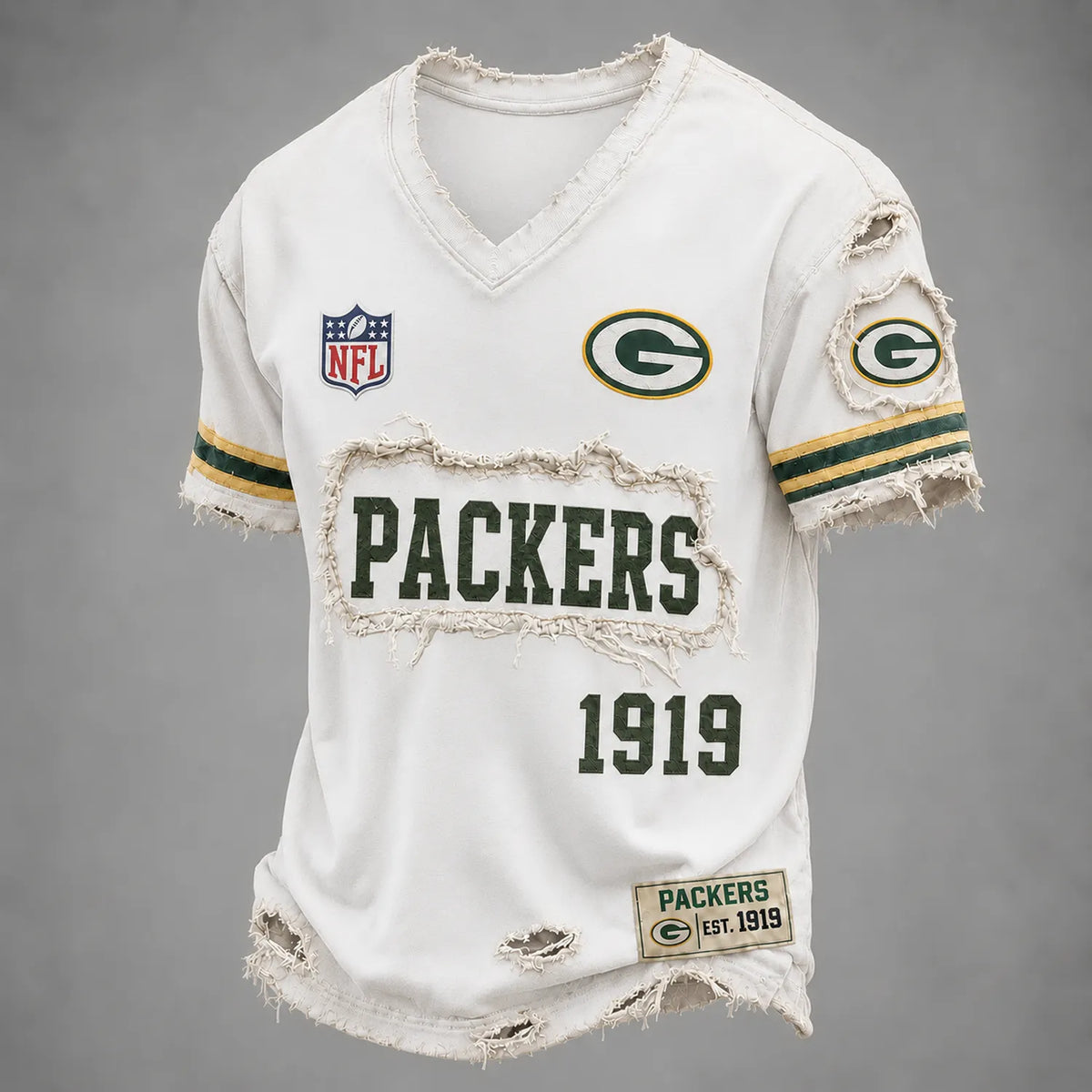 GB x NFL LUXURY V-Neck T-Shirt 3005 DatND DVT