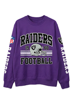 Las Vegas Raiders 1960 Football Helmet Graphic Crewneck Sweatshirt