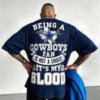 Dallas Cowboys "Being A Cowboys Fan Is Not A Choice'' Printed T-Shirt